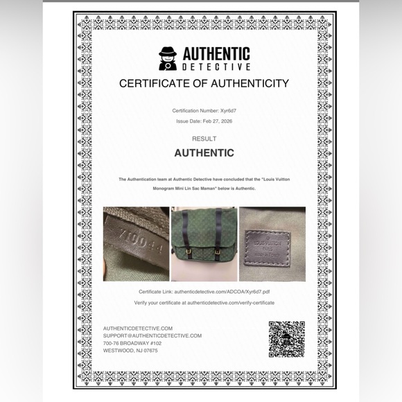 Louis Vuitton Sac Maman Crossbody Mini Lin Bag with COA - Picture 9 of 9
